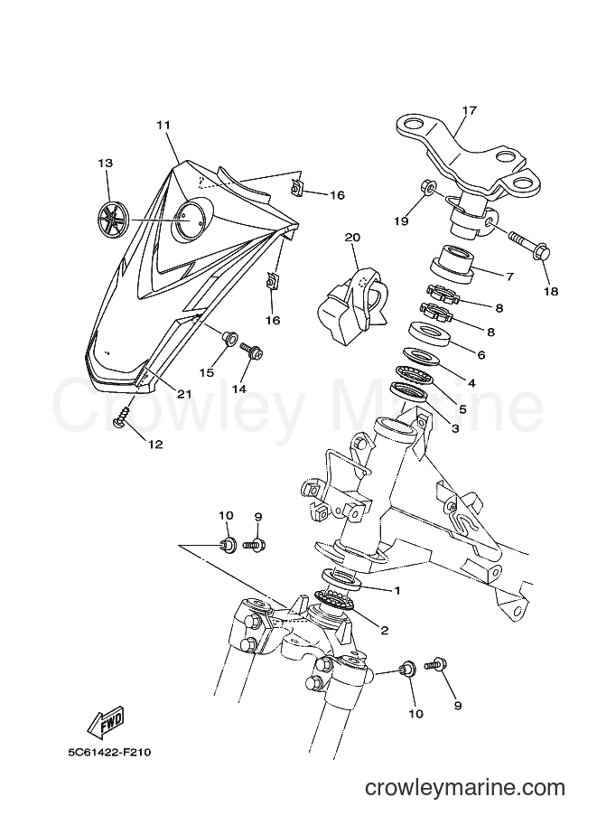 Yamaha Motors T110LSE (5C62) [010] - STEERING