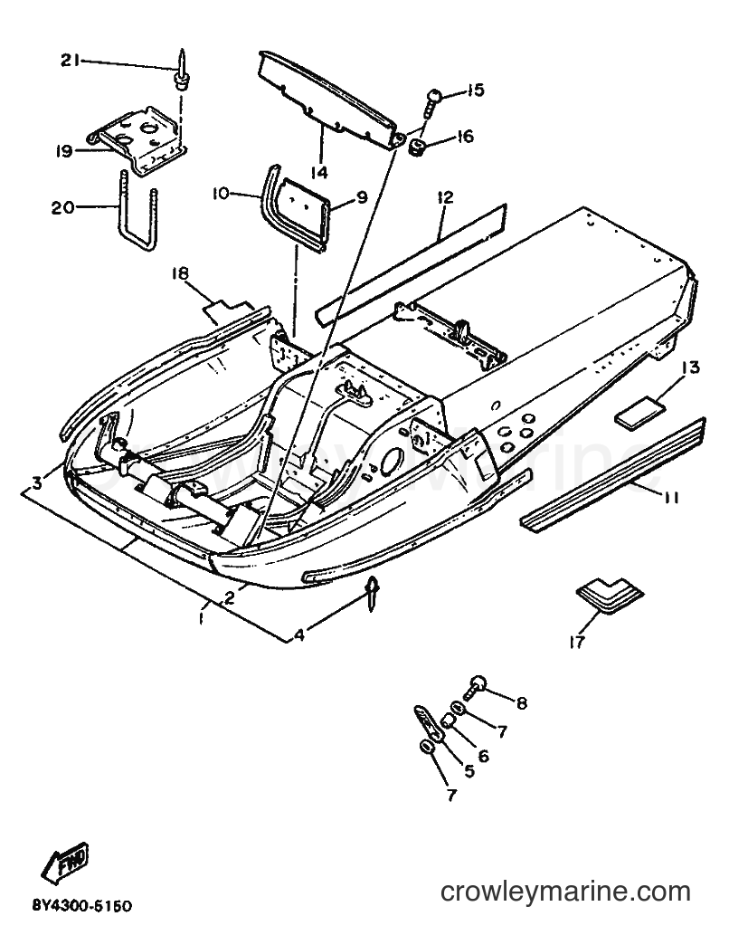 1996 Snowmobile ET340K - ET340K (81L) [999] - FRAME