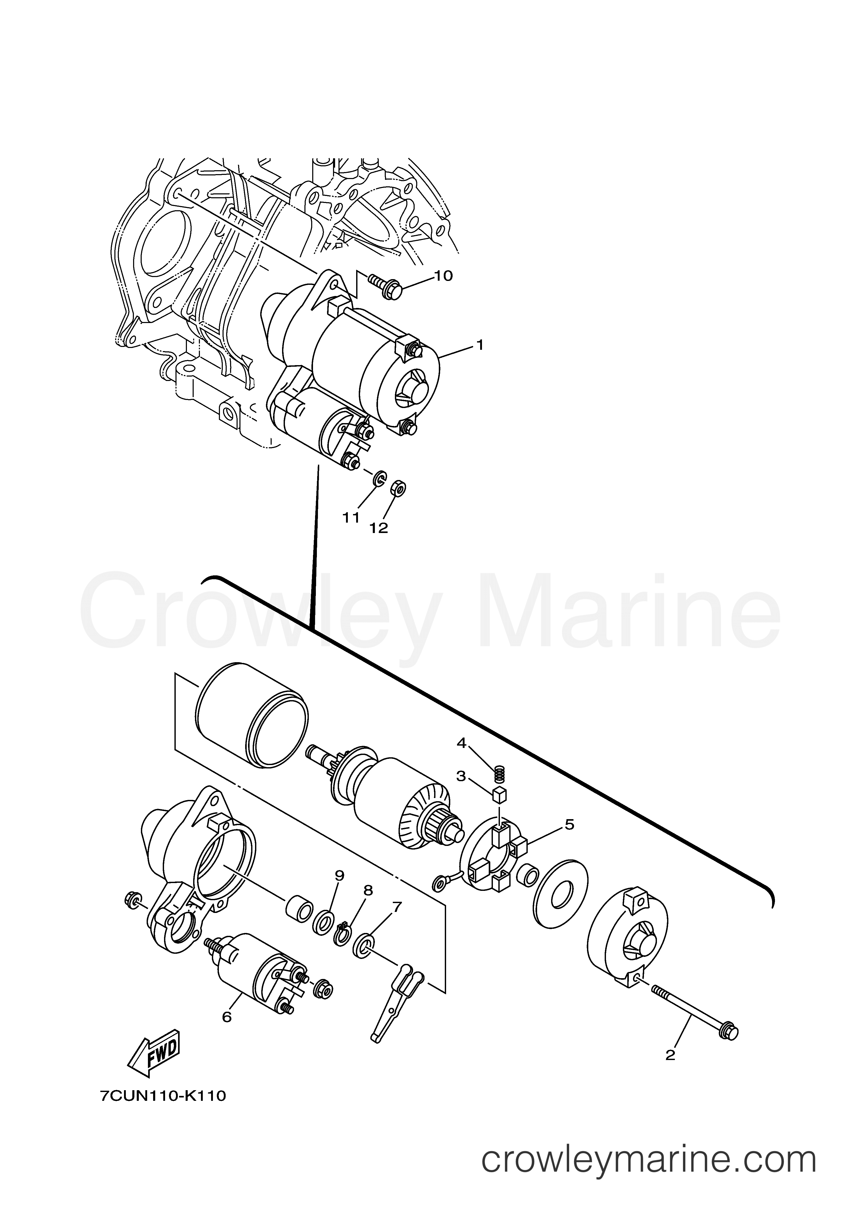 Yamaha Motors MZ360K3UGK - STARTING MOTOR