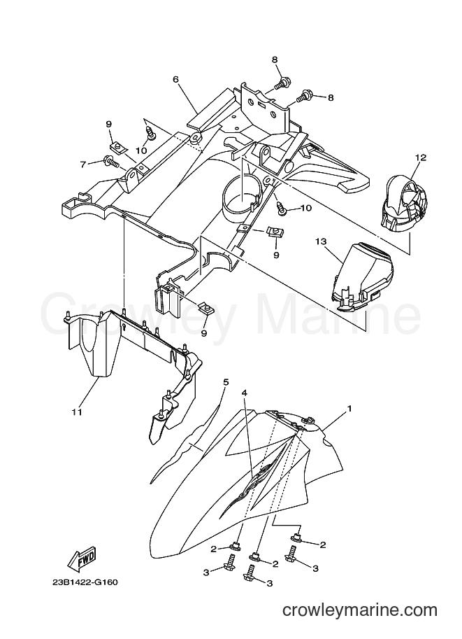 Yamaha Motors AL115C (23B2) [010] - FENDER