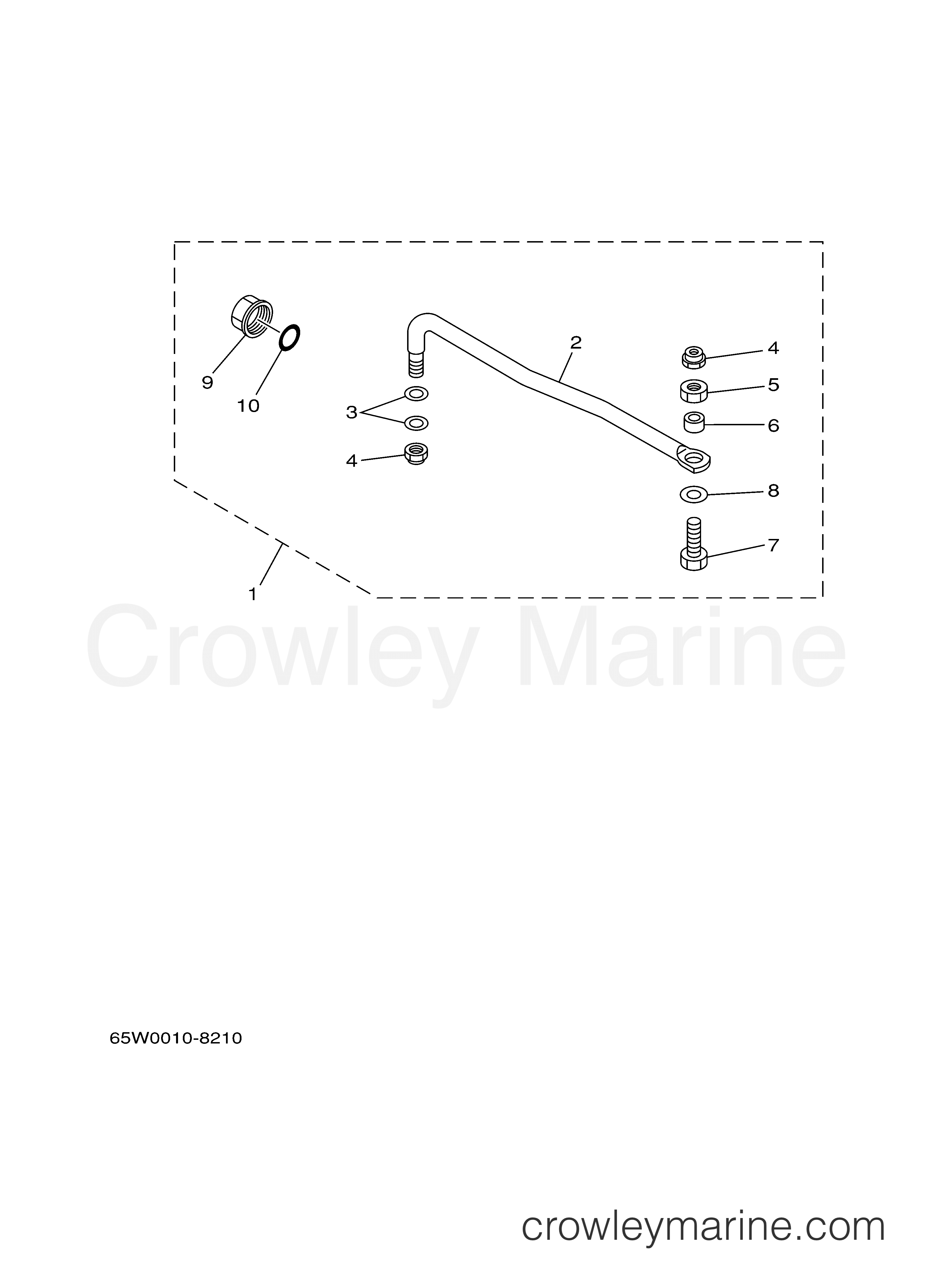 STEERING GUIDE 2007 Yamaha Outboard 60hp F60TLR Crowley Marine