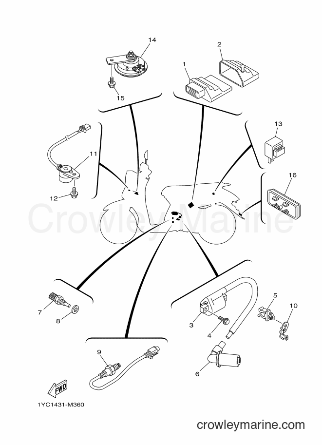Yamaha Motors AF115F (1YC3) [010] - ELECTRICAL 2