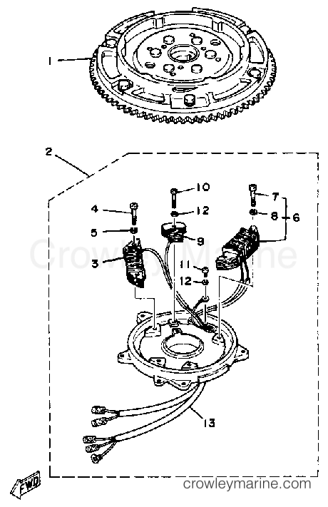 Yamaha Motors 25ESH - CDI MAGNETO (25EH)