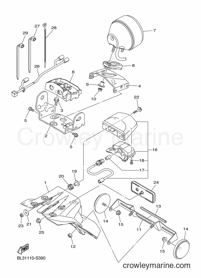 Yamaha Motors XVS950XR (BL33) [010] - TAILLIGHT