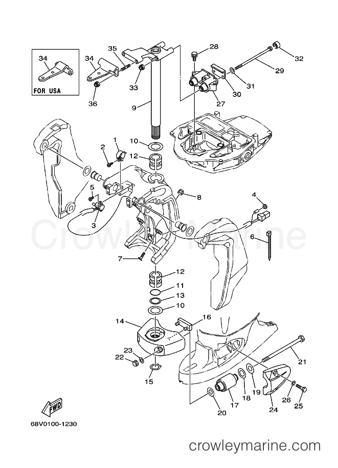 Yamaha Motors F115TJRA (68V1) [110] - BRACKET 2