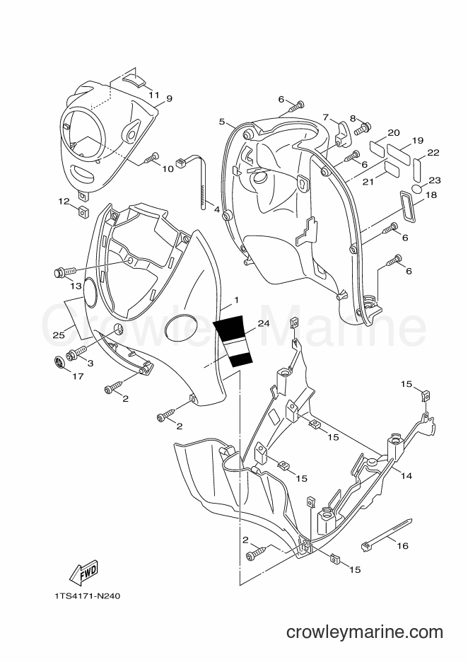 Yamaha Motors XC50 (1TS6) [010] - LEG SHIELD