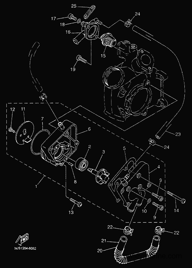 2000 Scooter YP125E - YP125E (5DSH) [010] - WATER PUMP