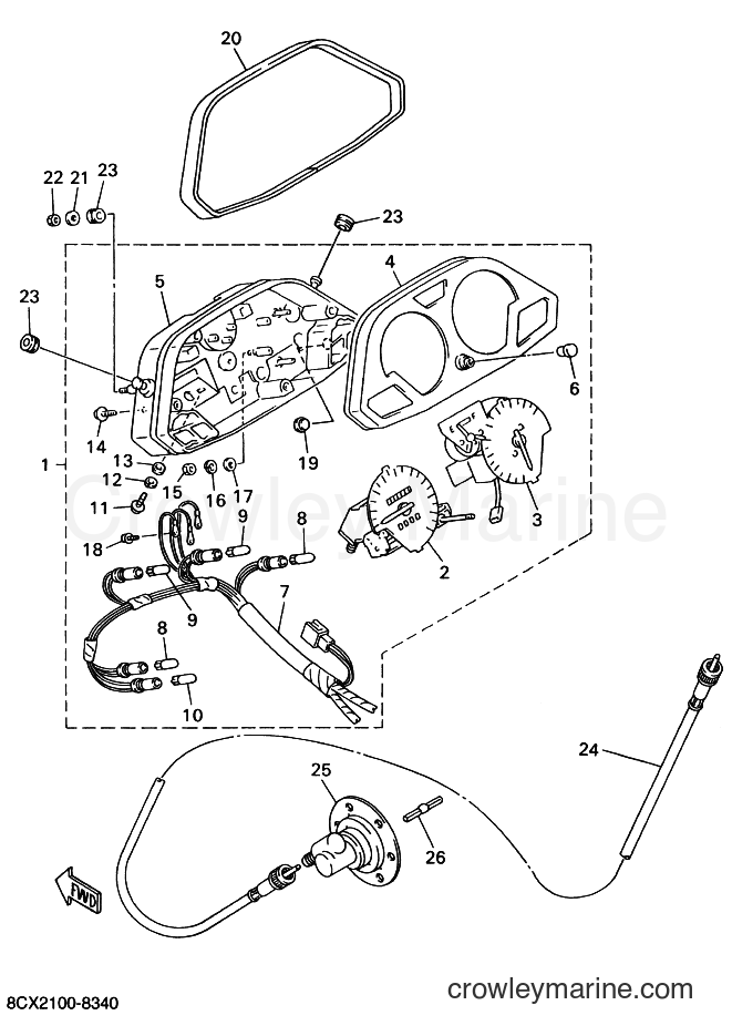 Yamaha Motors VX500ZER (8DD2) [020] - METER