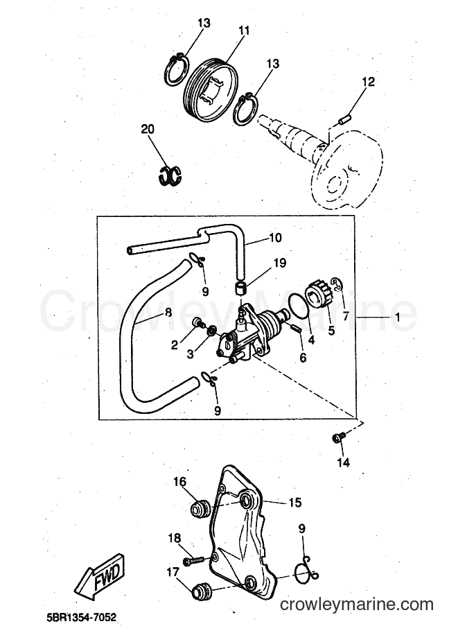 2000 Scooter YQ50L - YQ50L (5KH8) [010] - OIL PUMP