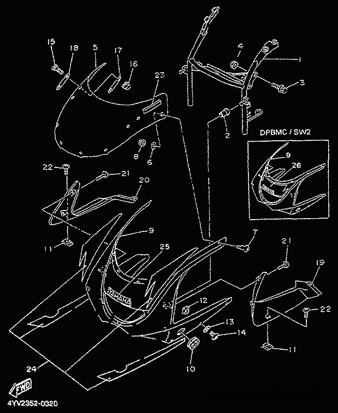 2000 Scooter TZR50 - TZR50 (4YV2) [000] - CUPULA CARENADO