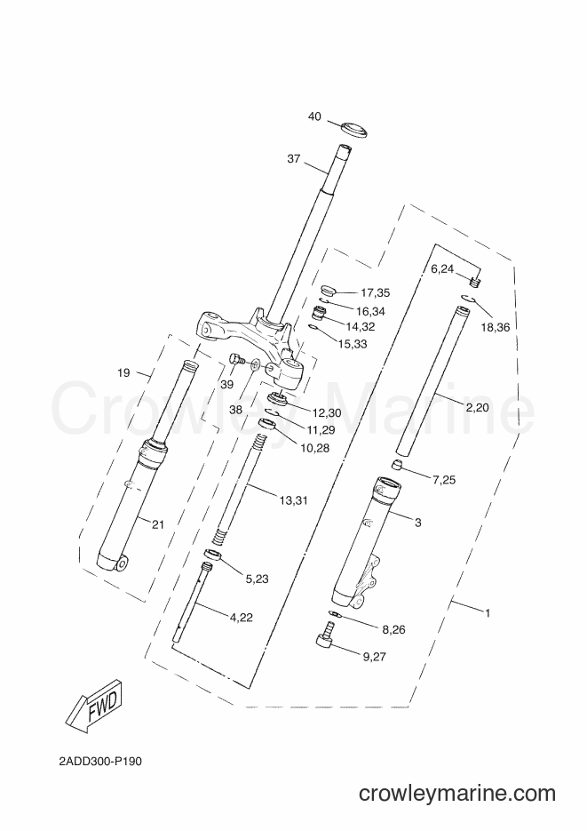 Yamaha Motors CS50Z (2ADD) [030] - FRONT FORK 1