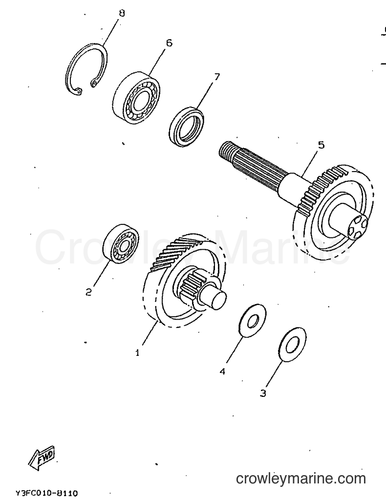 1998 Scooter CW50 - CW50 (4VVH) [010] - TRANSMISSION