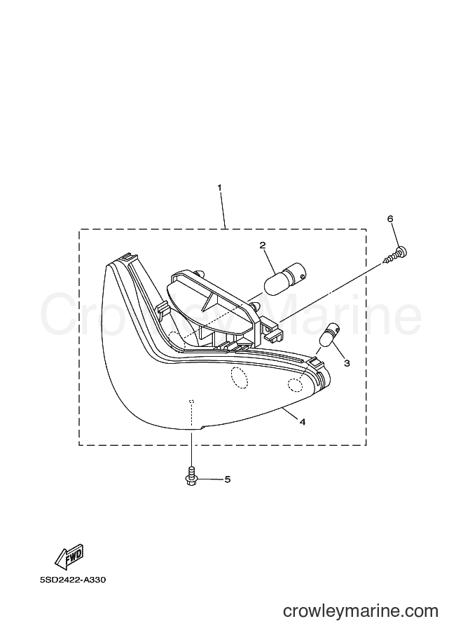 Yamaha Motors T105E (5SD2) [010] - HEADLIGHT