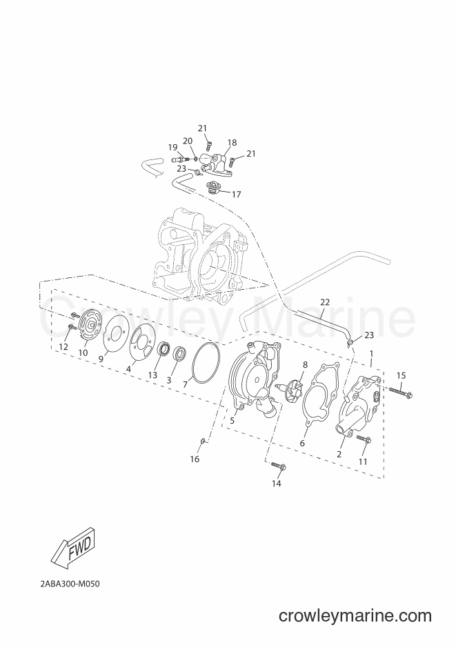2013 Scooter YP125RA - YP125RA (2ABC) [060] - WATER PUMP