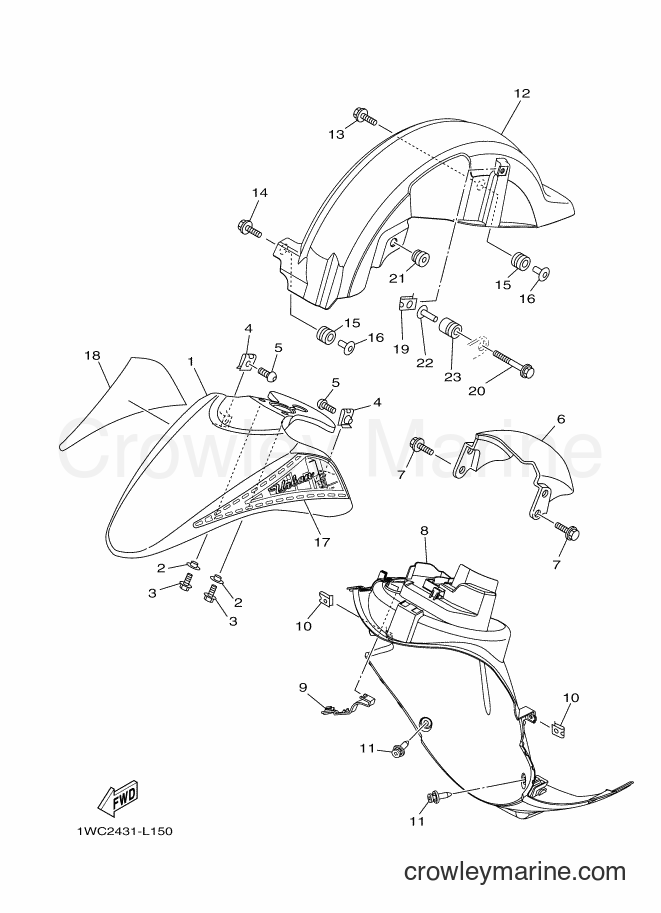 Yamaha Motors XC115S (1WC2) [010] - FENDER