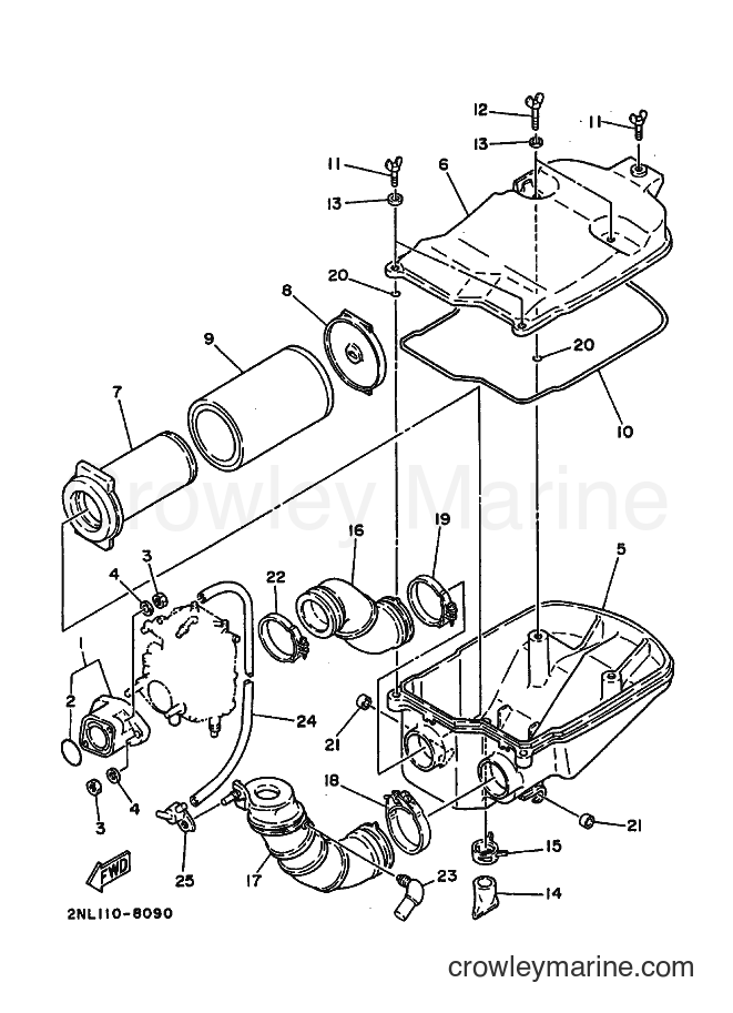 1988 ATV YFP350 - YFP350 (2TX0) [015] - INTAKE