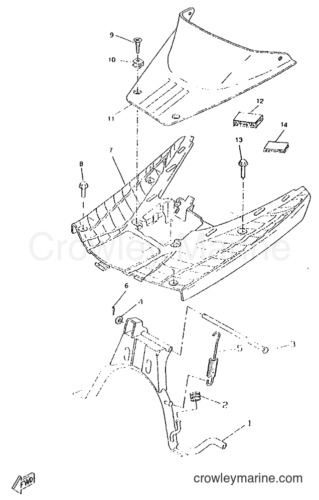 1996 Scooter CW50RSP - CW50RSP (4UR5) [999] - STAND & FOOTREST