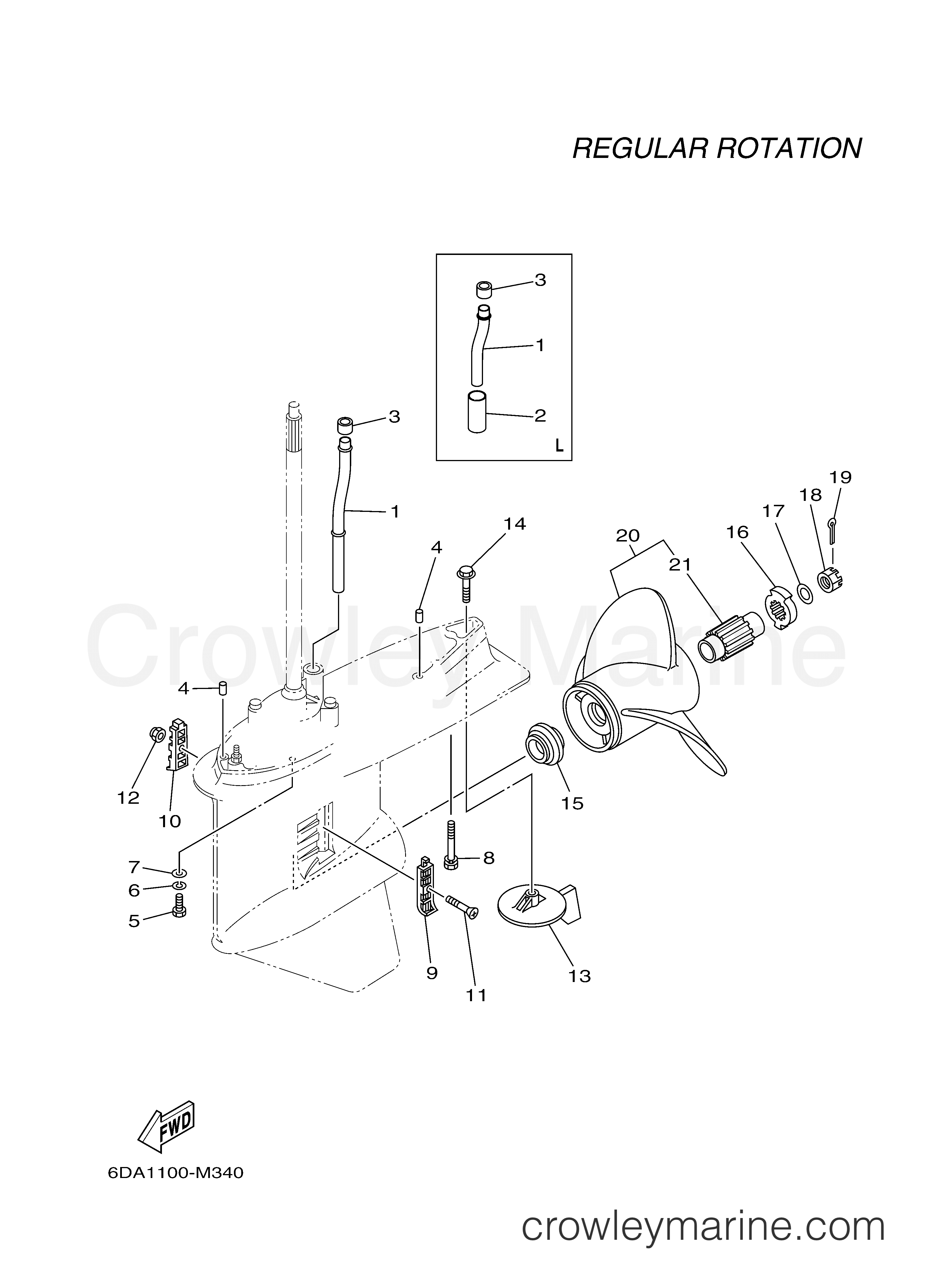 Yamaha Motors F200LB - LOWER CASING DRIVE 2