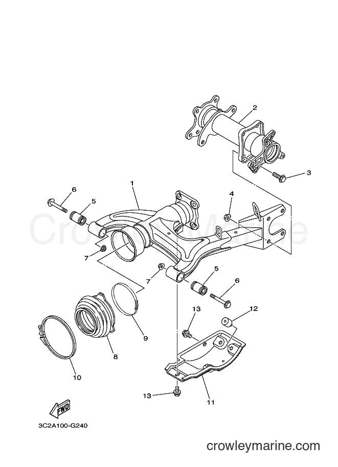 2008 ATV YFM450FAS - YFM450FAS (3C2B) [010] - REAR ARM