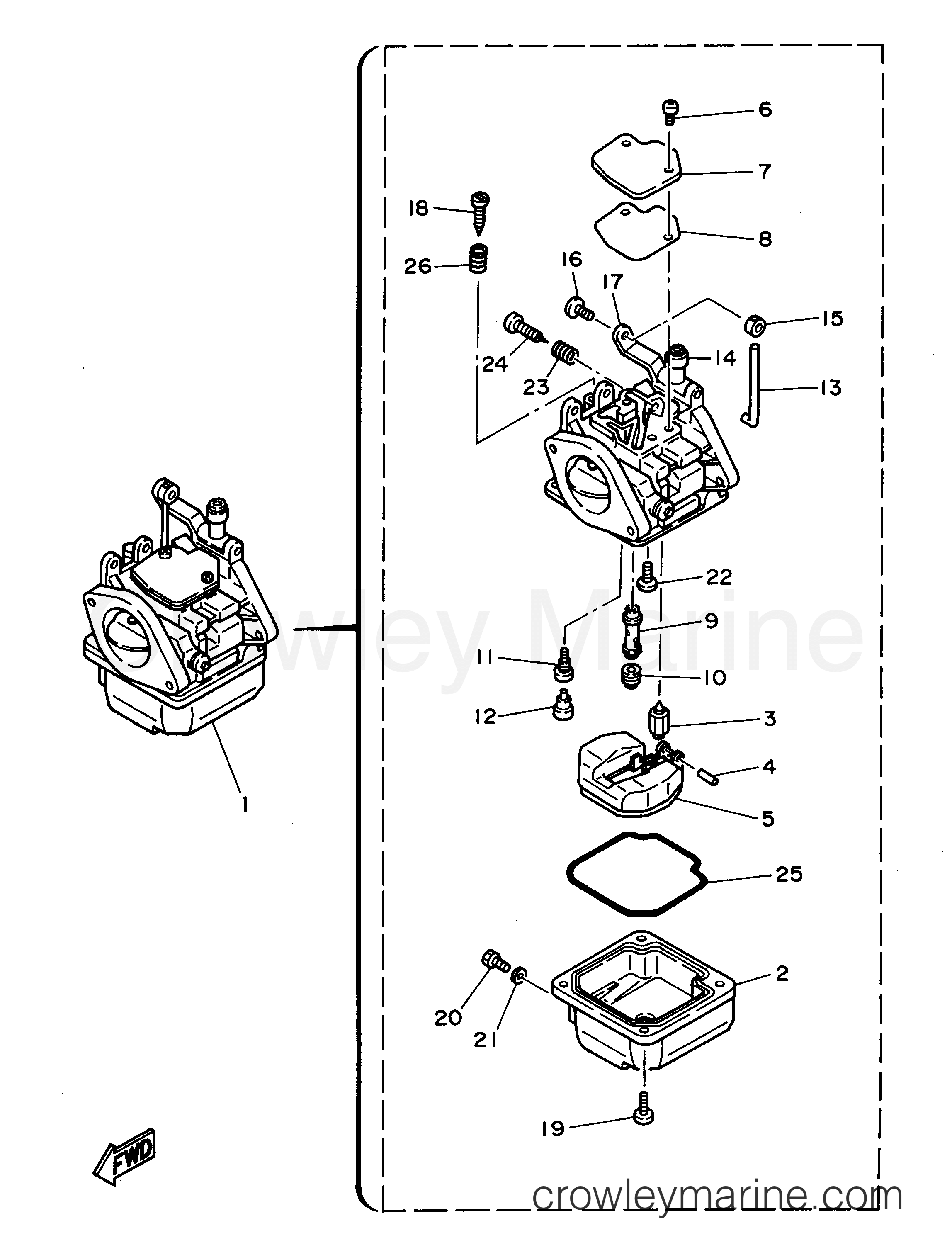 Yamaha Motors C30ELRU - CARBURETOR