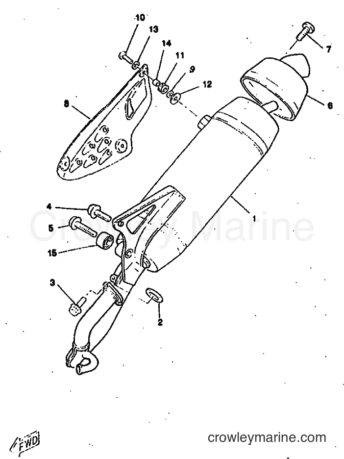 1998 Scooter CW50RSP - CW50RSP (4WL6) [010] - EXHAUST