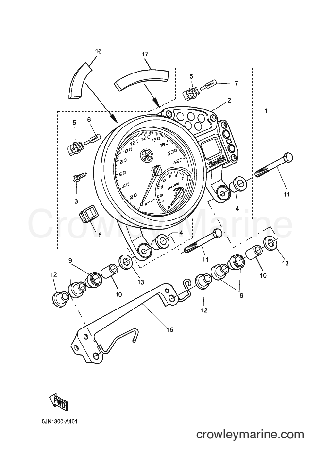 2003 Street Bike BT1100 - BT1100 (5JN2) [030] - METER
