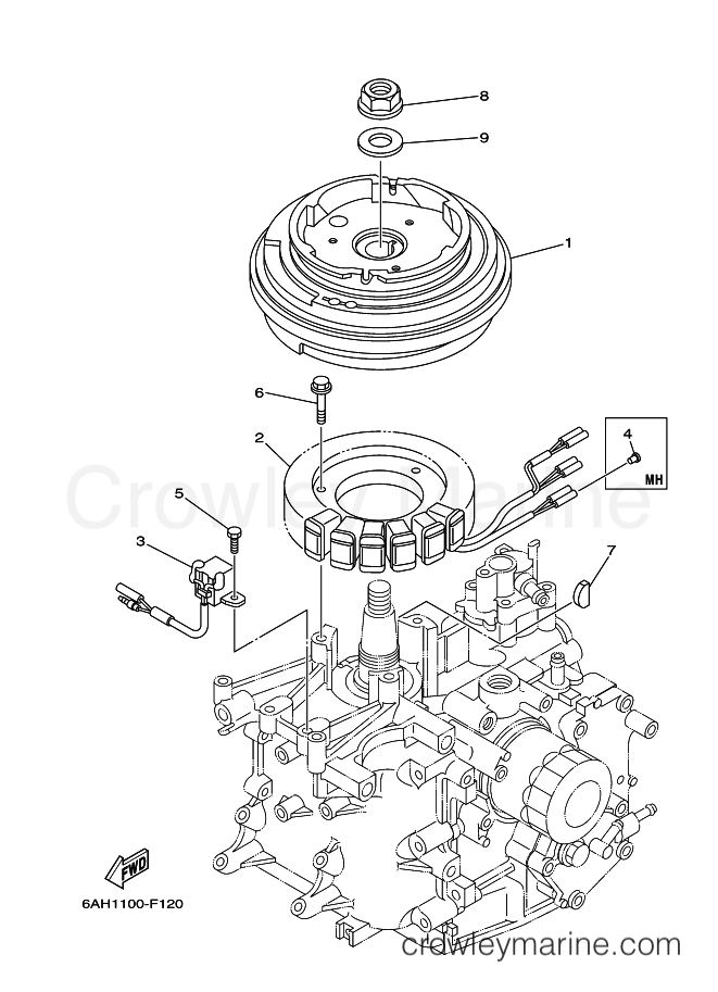 Yamaha Motors F20BWHL (6AH7) [500] - GENERATOR