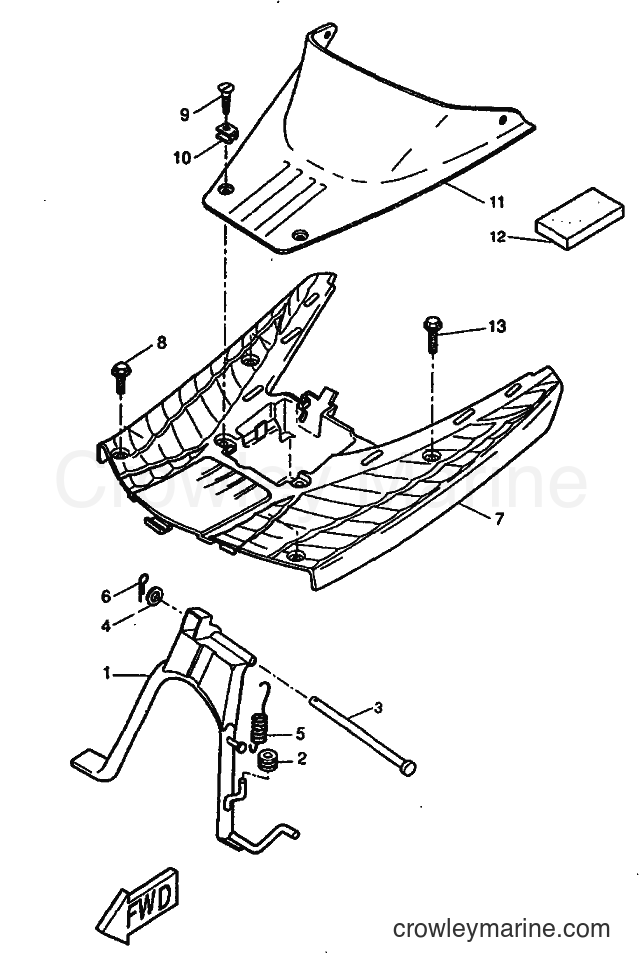1999 Scooter CW50RS - CW50RS (5FX7) [010] - STAND & FOOTREST