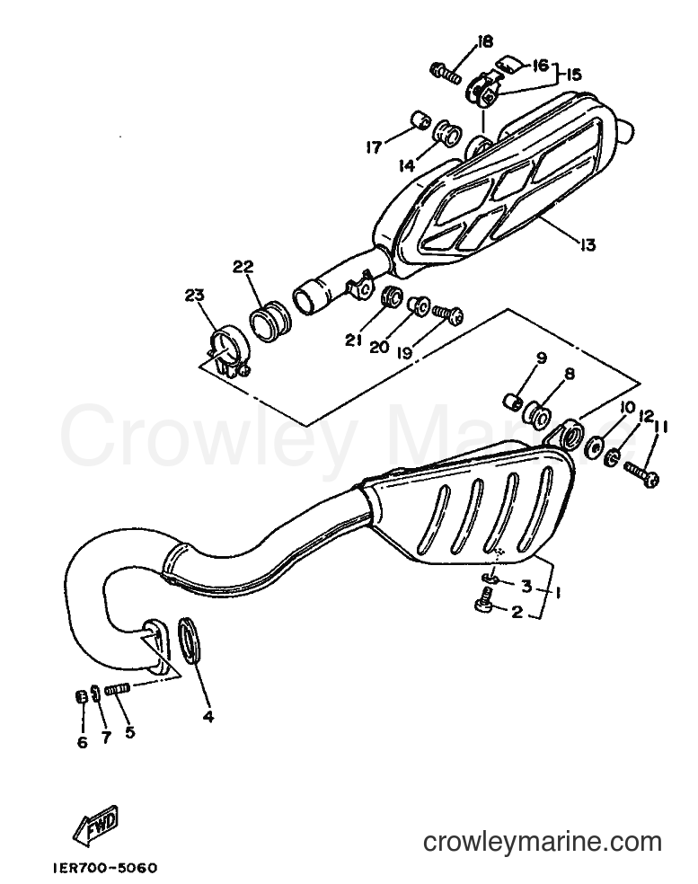 1988 Dirt Bike TY250 - TY250 (59N) [99A] - EXHAUST
