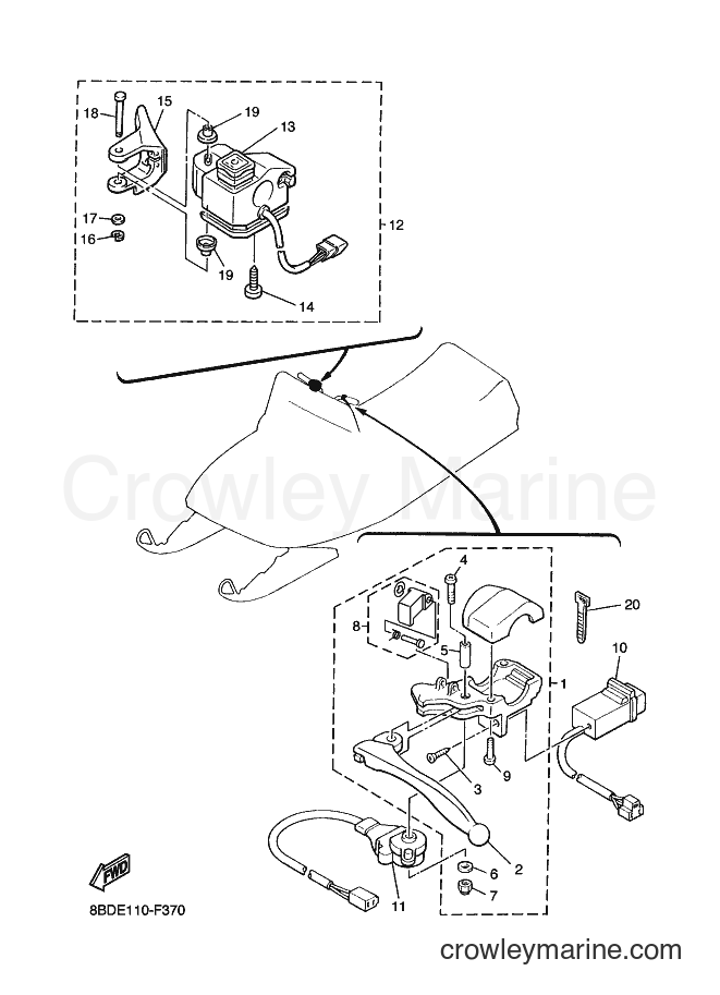 Yamaha Motors BR250T (8BDM) [010] - HANDLE SWITCH & LEVER