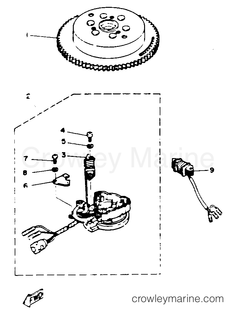 Yamaha Motors 30ESRR - GENERATOR (ER)