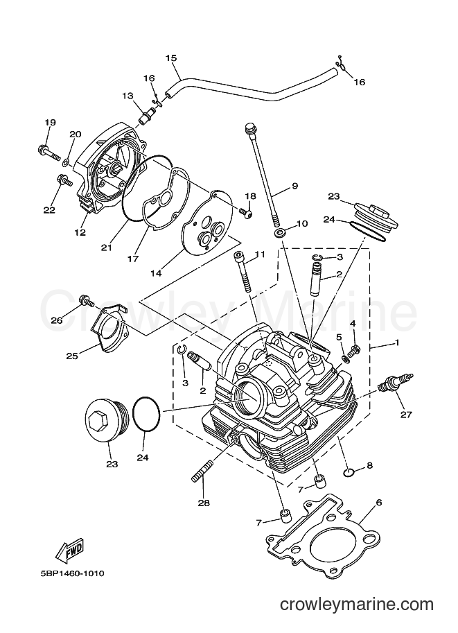 Yamaha Motors SX-4 (5BP1) [010] - CYLINDER HEAD