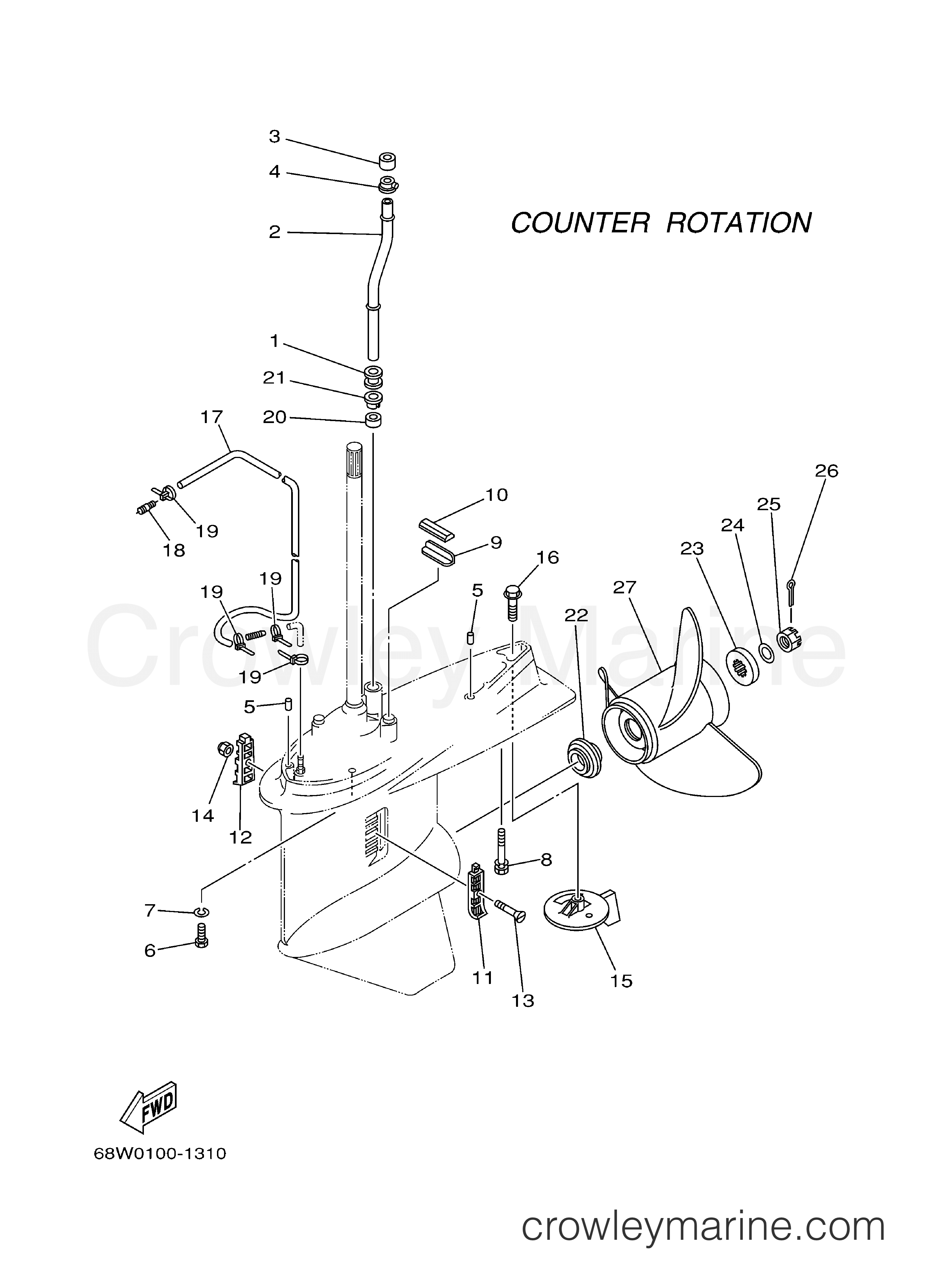Yamaha Motors LF115XA - LOWER CASING DRIVE 4