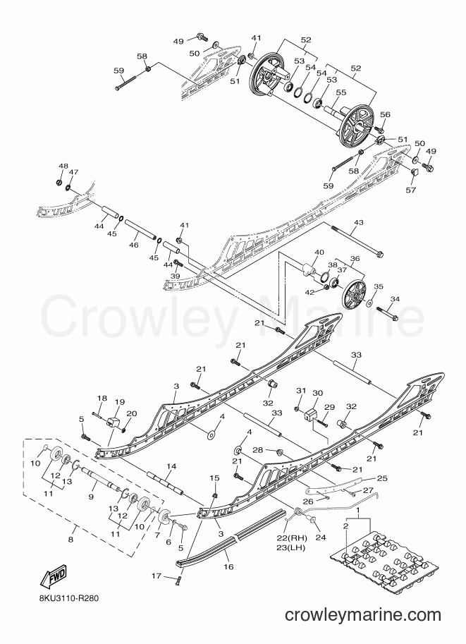 2016 Snowmobile SRV10ML3 - SRV10ML3 (8LL2) [010] - TRACK SUSPENSION 1