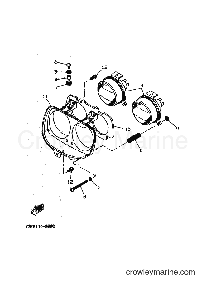 Yamaha Motors CW50T (3MX4) [010] - HEADLIGHT