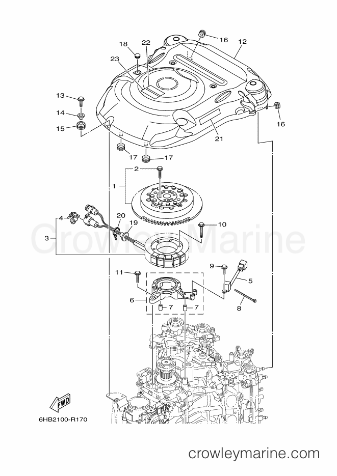 Yamaha Motors LF250B (6HE2) [020] - GENERATOR
