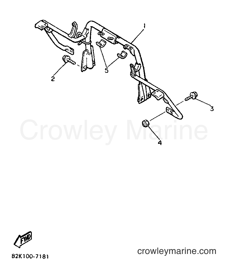 1990 Snowmobile PZ480 - PZ480 (86J2) [010] - STEERING GATE