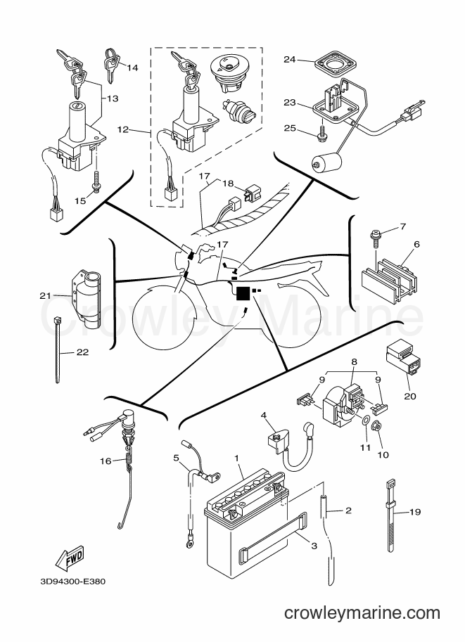 2007 Street Bike YBR125ED - YBR125ED (3D96) [010] - ELECTRICAL 1