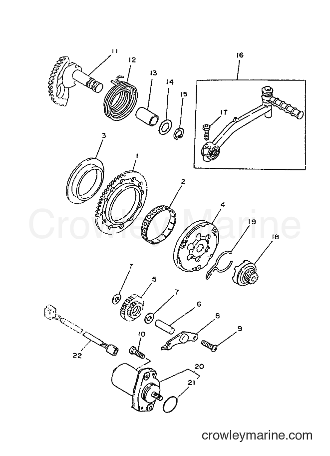 1999 Scooter CY50R - CY50R (3WG8) [010] - STARTER