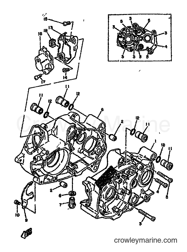 Yamaha Motors TZ125H (5F5) [999] - CRANKCASE