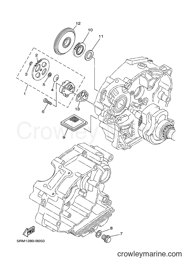 2004 Dirt Bike XTZ125E - XTZ125E (5YM3) [010] - OIL PUMP