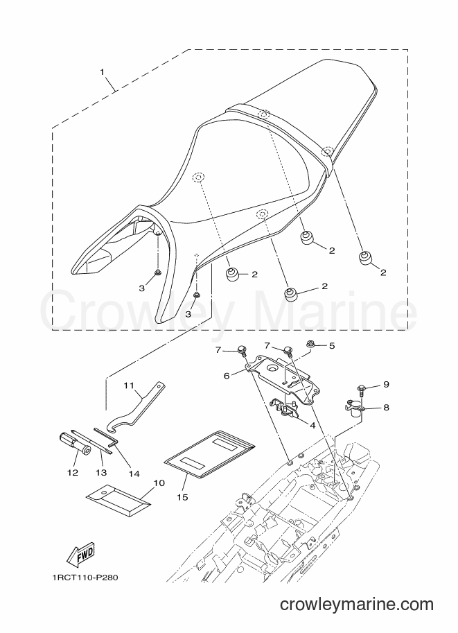 2015 Street Bike MT09 - MT09 (1RCU) [010] - SEAT