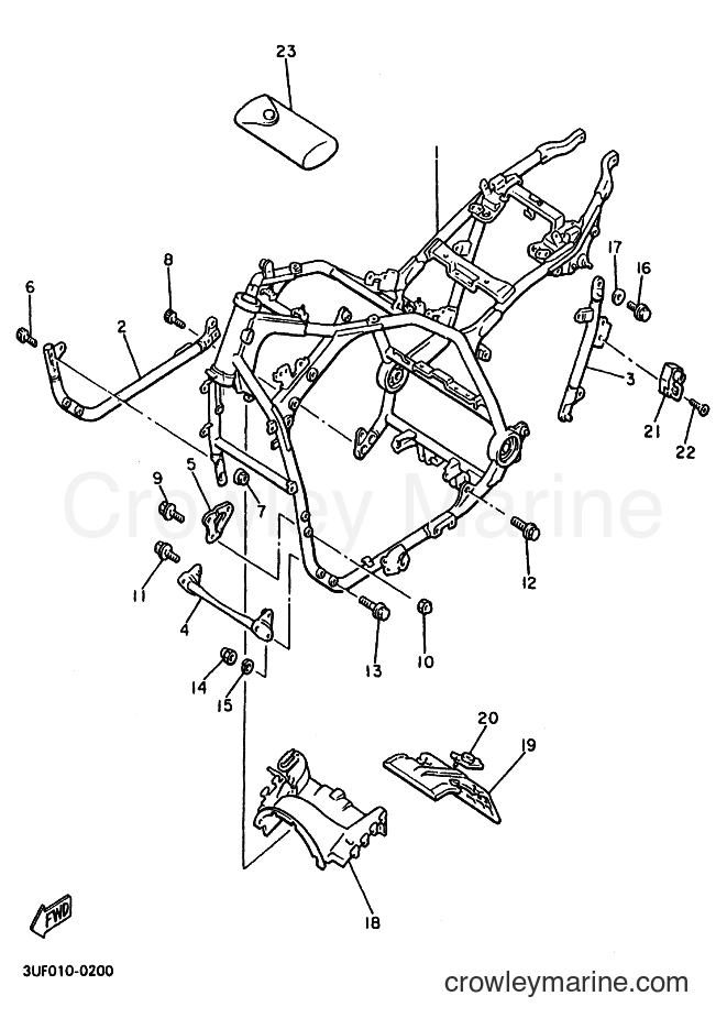 Yamaha Motors VMX12 (3JPR) [020] - FRAME