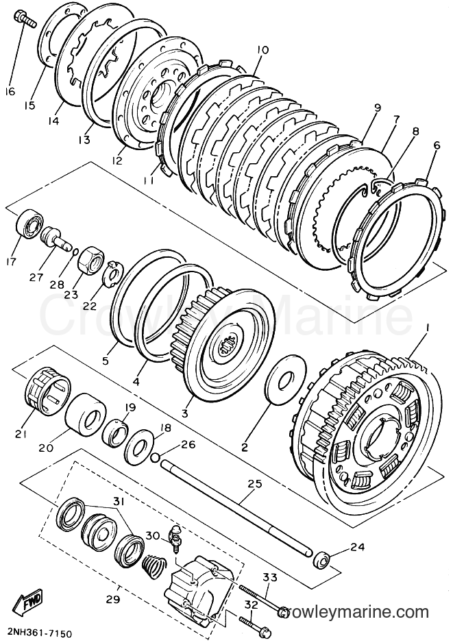 Yamaha Motors FJ1200 (4AH9) [010] - CLUTCH