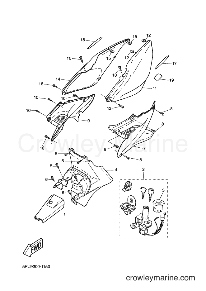 2002 Scooter YQ50L - YQ50L (5PUC) [030] - SIDE COVER