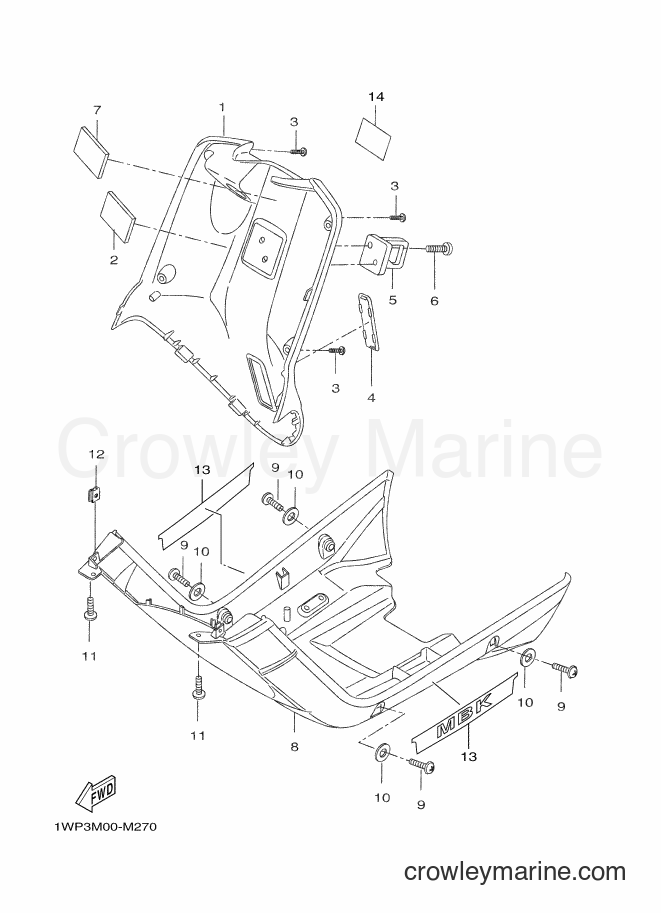 Yamaha Motors CW50LN (1WP4) [010] - LEG SHIELD