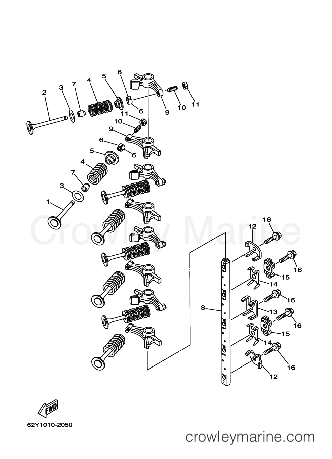 Yamaha Motors F50D (60A7) [040] - VALVE