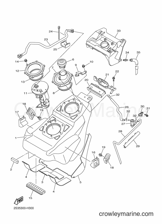 Yamaha Motors VMX17 (2CEL) [010] - FUEL TANK