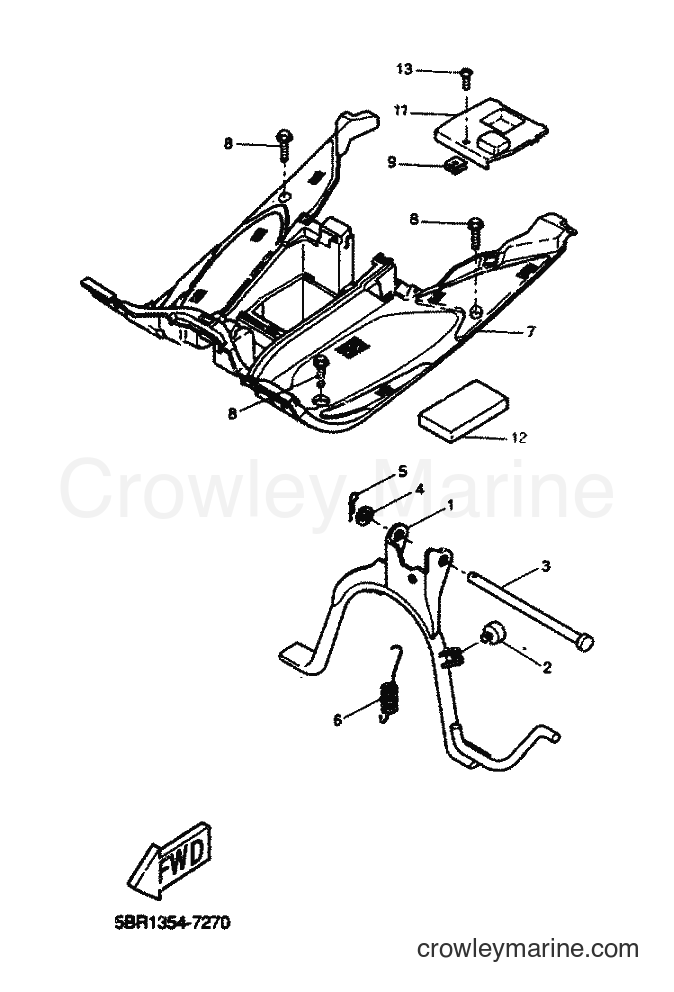 2000 Scooter YQ50L - YQ50L (5KF7) [010] - STAND & FOOTREST
