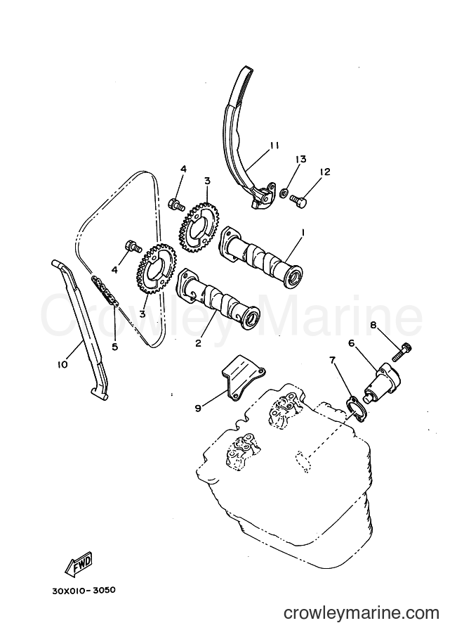 2000 Dirt Bike XT350 - XT350 (5LJ2) [010] - CAMSHAFT & CHAIN